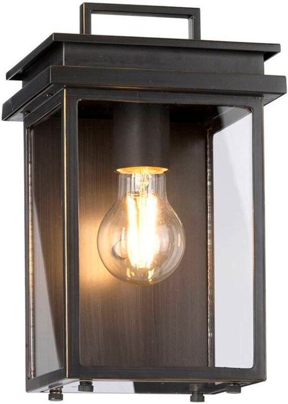 Elstead - Glenview Outdoor 1 Lichtwandlaterne, Antikbronze, IP44, E27