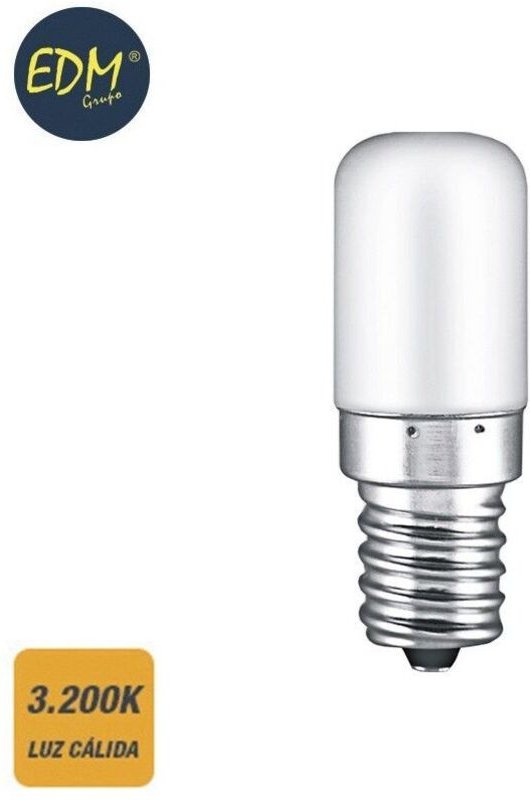 EDM - led Glühbirne, röhrenförmiger Kessel, E14, 1,8 w, 130 lm, 3200 k, warmes Licht, ø 1,8 x 4,8 cm