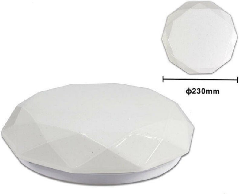 Trade Shop Traesio - Trade Shop - 12 watt 24 smd 5730 led deckenleuchte 3000K 4000K 6500K C-02 -