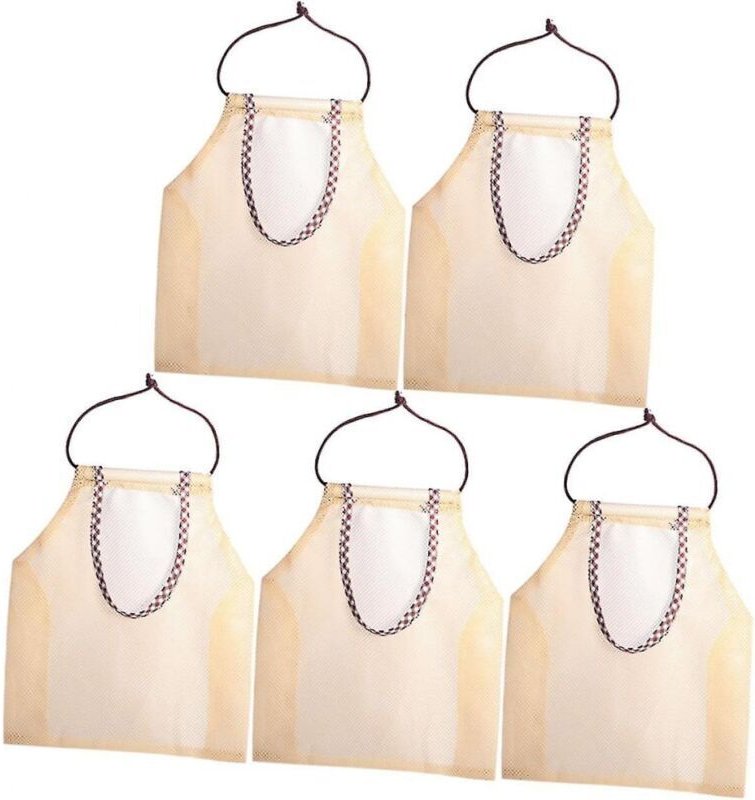 5er-Pack Aufbewahrungsbeutel aus Netzgewebe, Gemüsetasche, Einkaufstasche aus Netzgewebe, Makramee-Obsthängematte, Einka...