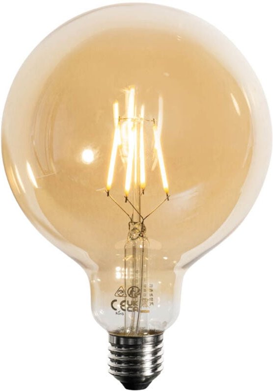 Luedd - E27 3-Stufen-dimmbare LED-Lampe Gold G125 4W 450lm 2700K