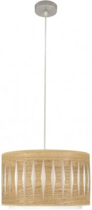 Senko - Pendelleuchte alexandra 1xe27 nickel/helles holz regx30x30 cm