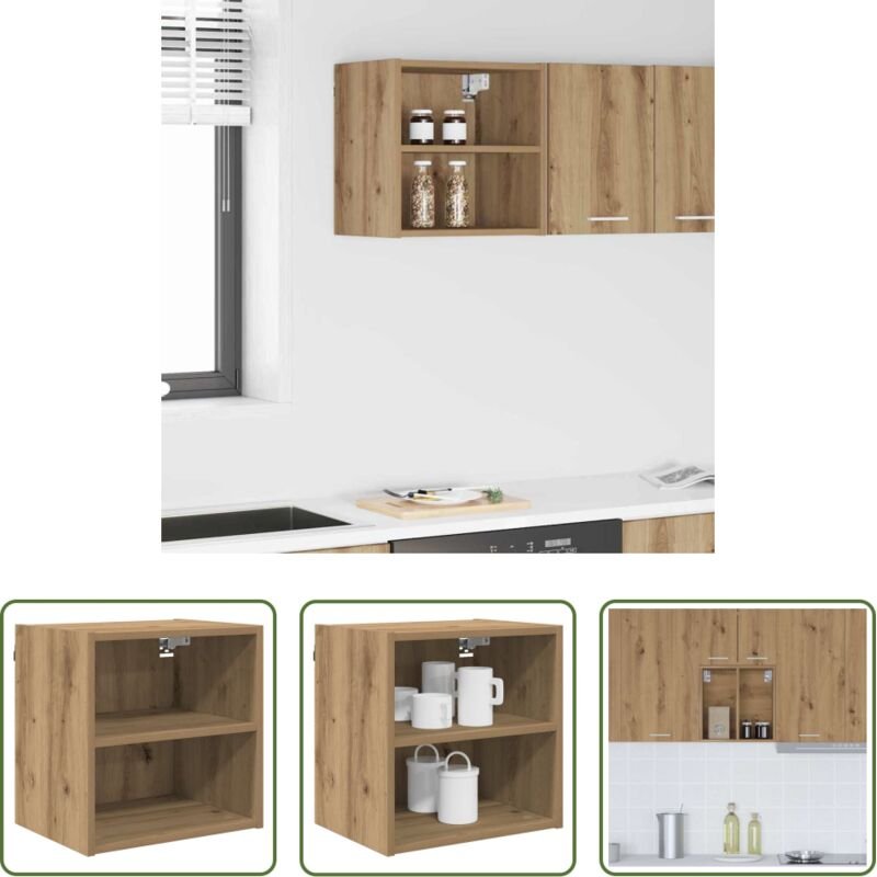 Holzwerkstoff Küchenschrank - Hängeschrank Artisan-Eiche 40 x 29,5 x 40 cm Holzwerkstoff