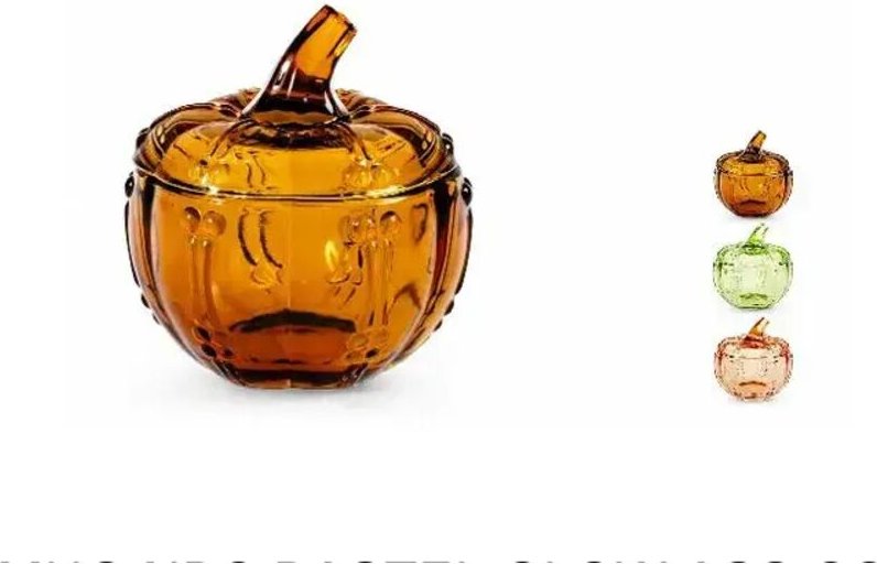 Thumbnail - Glasbehälter Zucca bunt 9x9x9