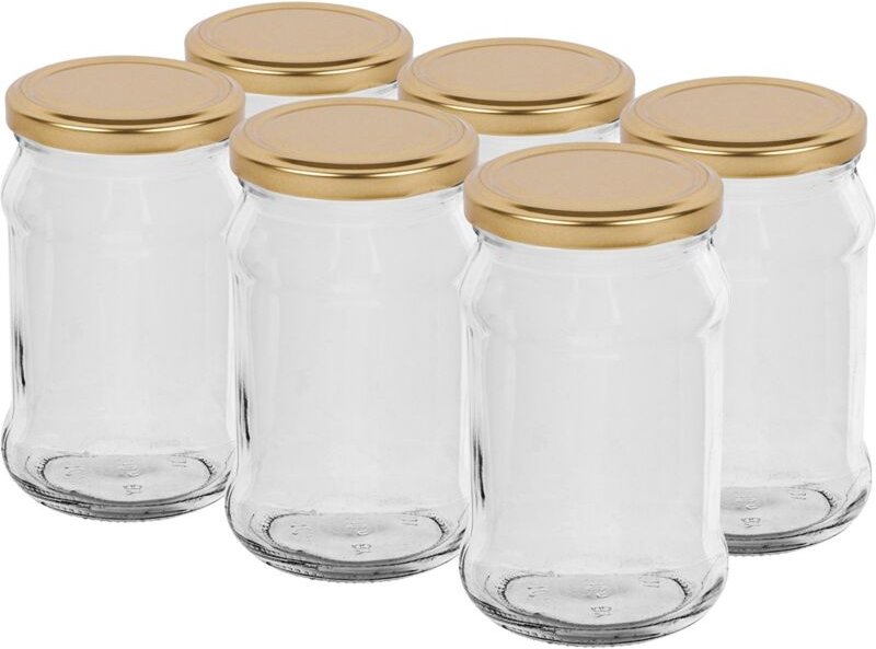 Gläser mit Schraubverschluss, 6 Stück, 300 ml 132303