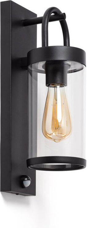 Wandleuchte Außen Benny mit Bewegungssensor PIR Schwarz