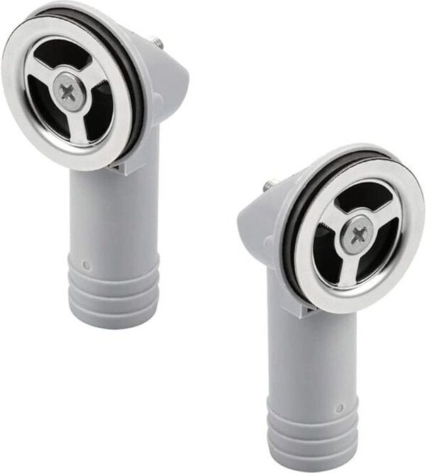 Set aus 2 Spülbeckenüberlaufrohren, Spülbeckenüberlaufkopf, Küchen- und Badaccessoires, Küchenmöbel, Designspüle, Spülbe...