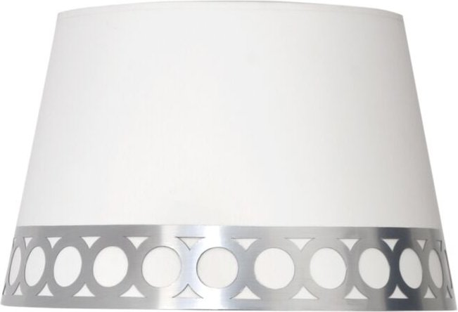 Tischlampenschirm dalia e14 weiß/silber 25dx20dx15h