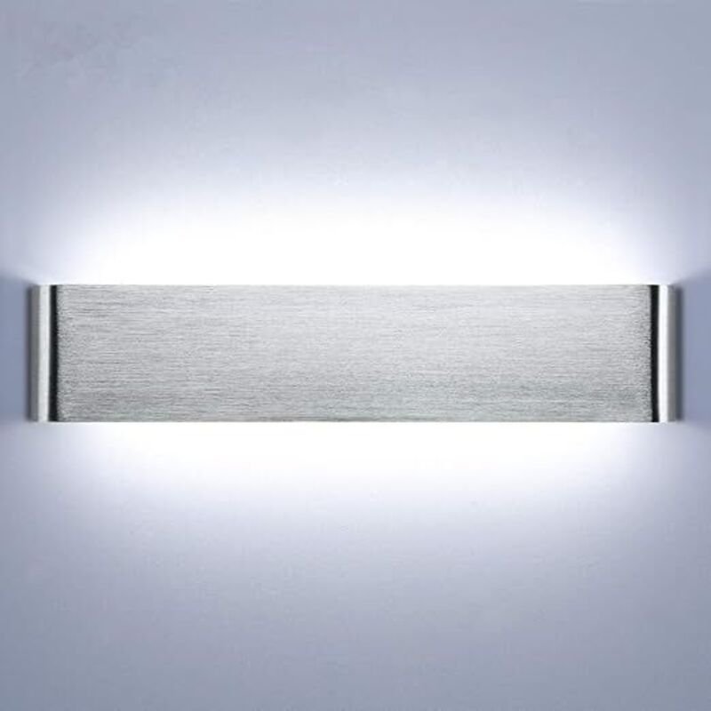 40 cm Wandleuchte für den Innenbereich, 18 W, 6000 K, Aluminium, LED-Wandleuchte für Schlafzimmer, Flurbeleuchtung, Wohn...