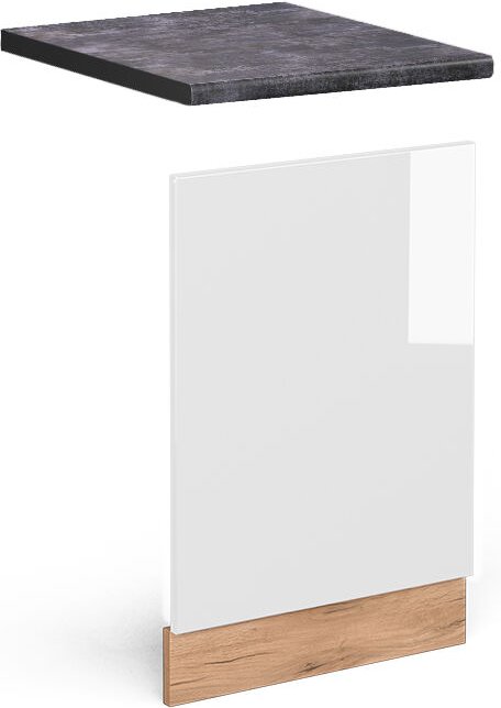 Thumbnail - Frontblende R-Line, Weiß Hochglanz, 45 cm , AP Anthrazit, Vicco