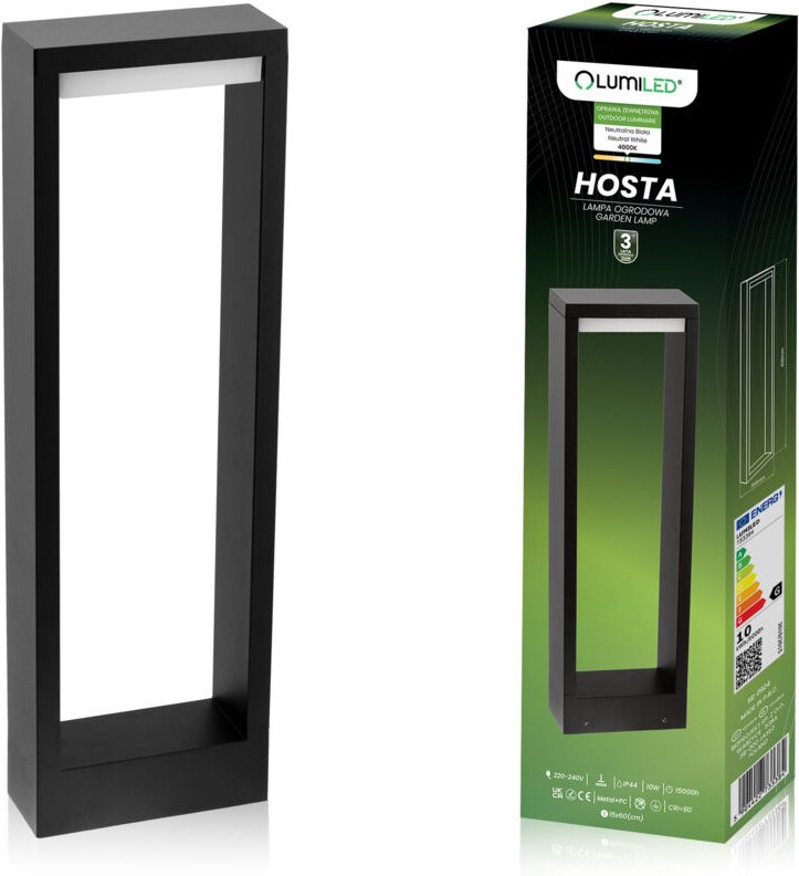 Gartenleuchte für den Außenbereich, stehend, LED, 10 W, HOSTA, 60 cm, LUMILED