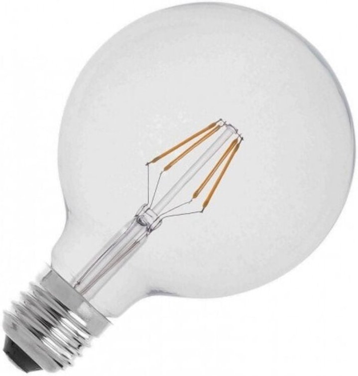 Trade Shop Traesio - Trade Shop - transparente globe led filamentlampe E27 anschluss 6W warmes licht v-tac -