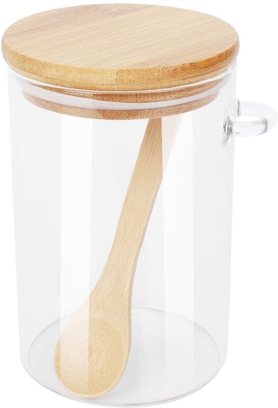 Tlily - Glasbehälter zur Lebensmittelaufbewahrung, durchsichtig, versiegelt, mit Deckel und Löffel, für die Konservierun...