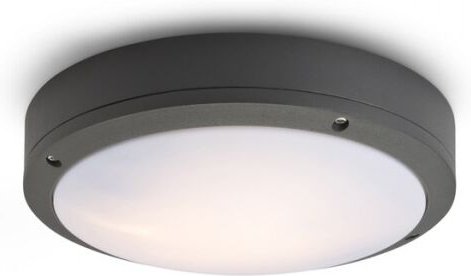 Plafoniera sonny da soffitto grigio antracite 230V E27 2x18W IP54