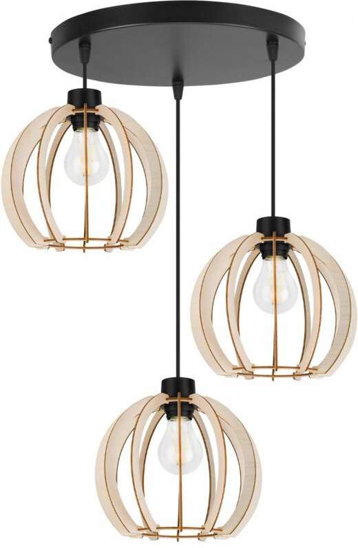 Moderne Led-Deckenhängelampe Aus Holz