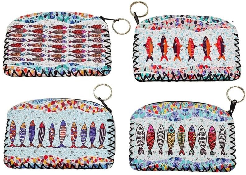 Signes Grimalt - Fisch-Geldbörse in 4 verschiedenen Farben, nautisches Matrosen-Design, originelles Geschenk für Frauen