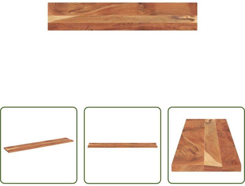 vidaXL Massivholz - Tischplatte 180x20x3,8 cm Rechteckig Massivholz Akazie