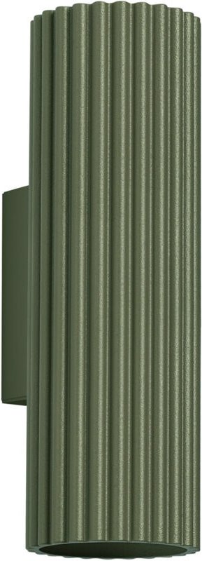 Sollux Karbon Minimalistische Up Down Wandleuchte 20cm Olivgrün