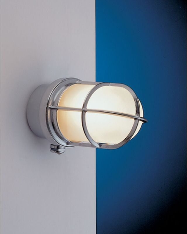 Licht-erlebnisse - Wandleuchte außen IP44 E27 Messing massiv Maritim Wandlampe außen Hof Haus