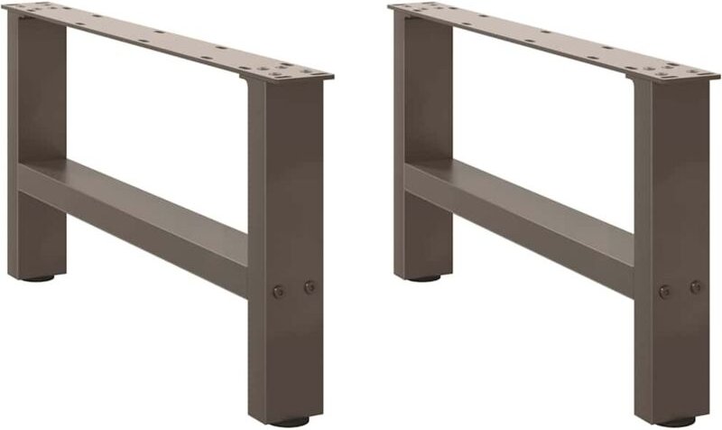 Maison Exclusive - Couchtischbeine Naturstahl 2 Stk. 70x(30-31) c