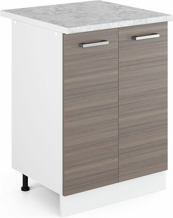 Vicco - Küchenunterschrank R-Line, Grau, 60 cm , ap Marmor
