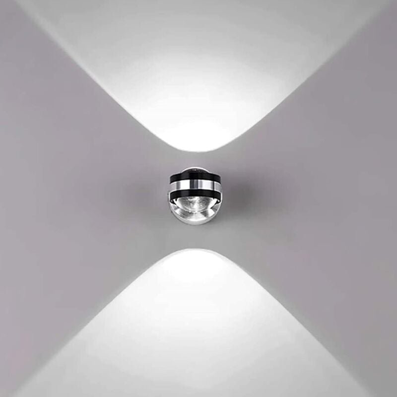 LED-Wandleuchte im Up-and-Down-Design für den Innenbereich, kleine dekorative LED-Wandlampe, 6 W, Aluminium-Strahler, Wa...