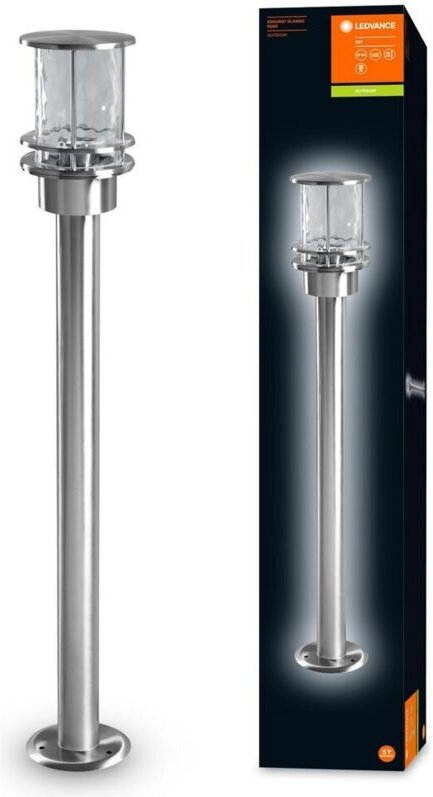 Ledvance - led Gartenpylone, Leuchte für Außenanwendungen, Sockel E27, Höhe: 80 cm, Endura Classic Post - Stahl
