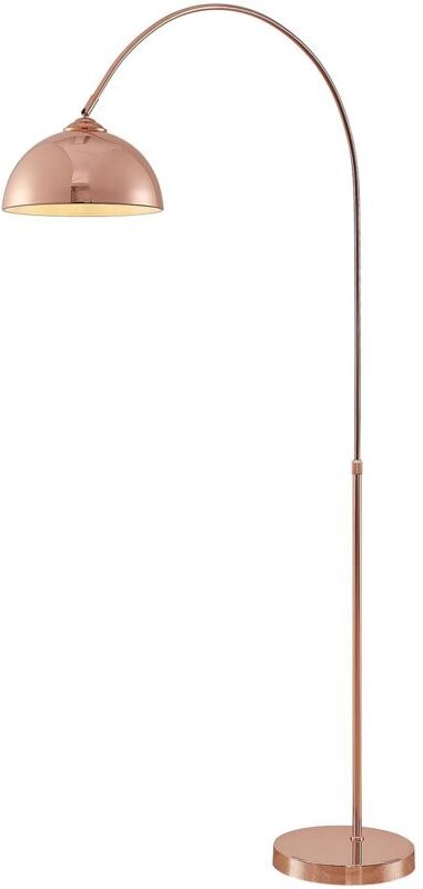 Stehlampe (Bogenleuchte) 'Lennart' aus Metall für Wohnzimmer & Esszimmer von Lindby