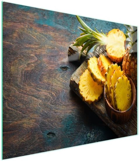 Glasschneidebrett 52x30 Ananas