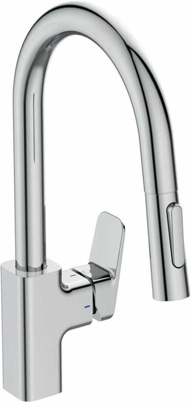 Ideal Standard - CeraPlan - Spültischarmatur mit ausziehbarer Brause, BlueStart, verchromt BD338AA