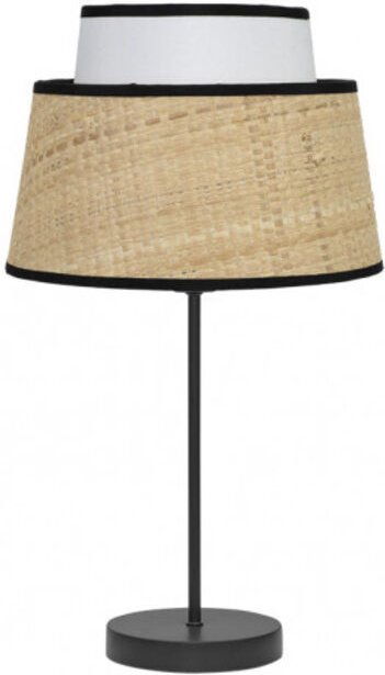 FABRILAMP Tischleuchte Modell IJA in weiß/naturfarben 1luz Modell