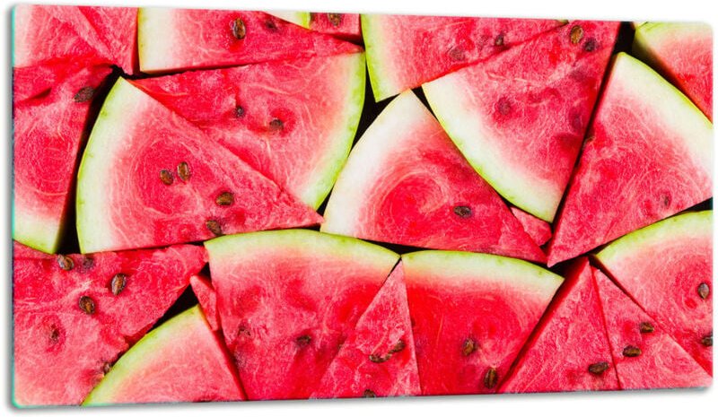 GlassplattenschneideBrett 52x30 Wasmelon