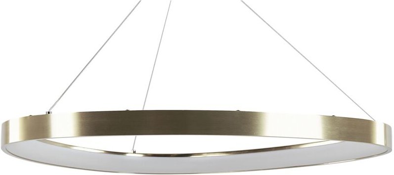 Beliani - led Hängelampe Gold Metall ø 61 cm Rund Saturn-Optik Ringform Kreisform Modern Glamour für Küche Esstisch Wohn...