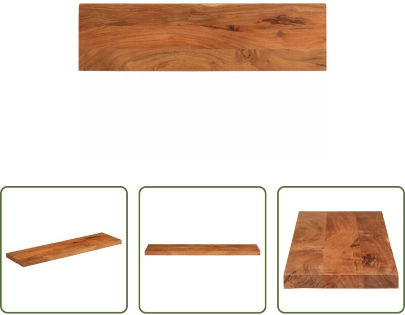 vidaXL Tischplatte 120x30x2,5 cm Rechteckig Massivholz Akazie