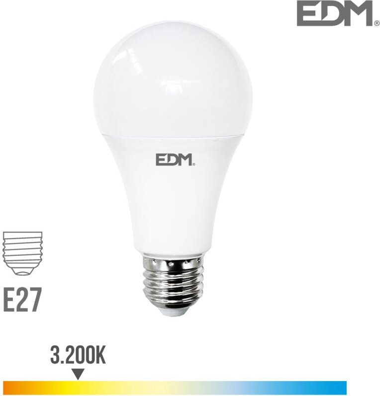 EDM - Standard LED-Glühbirne E27 24 w 2600 lm 3000 k warmes Licht Ø7 x 13,6 cm