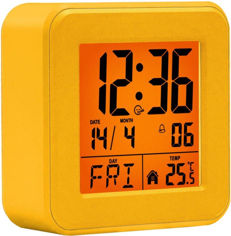 Digitalwecker mit manuell einstellbarer Uhr, Großes LED-Display, Temperatur- und Datumsanzeige, Snooze-Funktion, Ideal f...