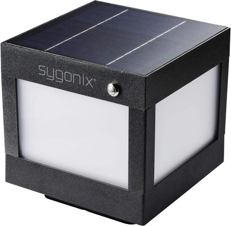 Thumbnail - SY-5593808 Solar-Außenwandleuchte smd led led fest eingebaut 3 w Schwarz - Sygonix