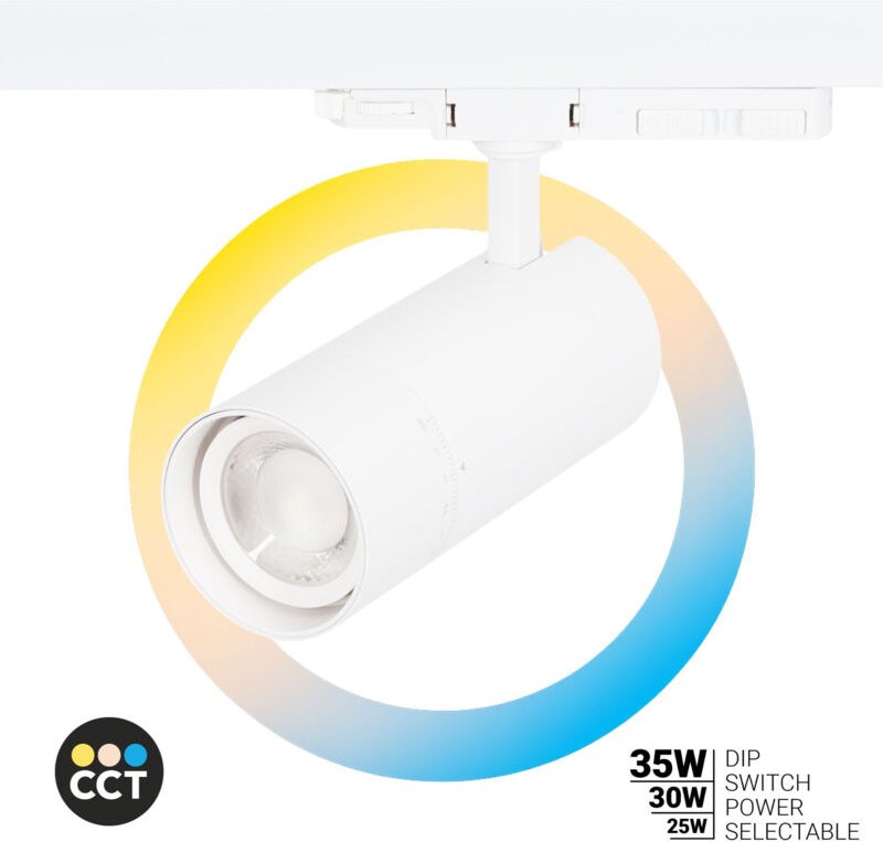 LED-Projektor für dreiphasige Schiene - Einstellbare Leistung +