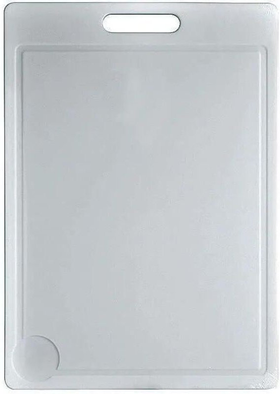 Aluminium- und Kunststoff Schneidebrett weiß 50 x 35 cm