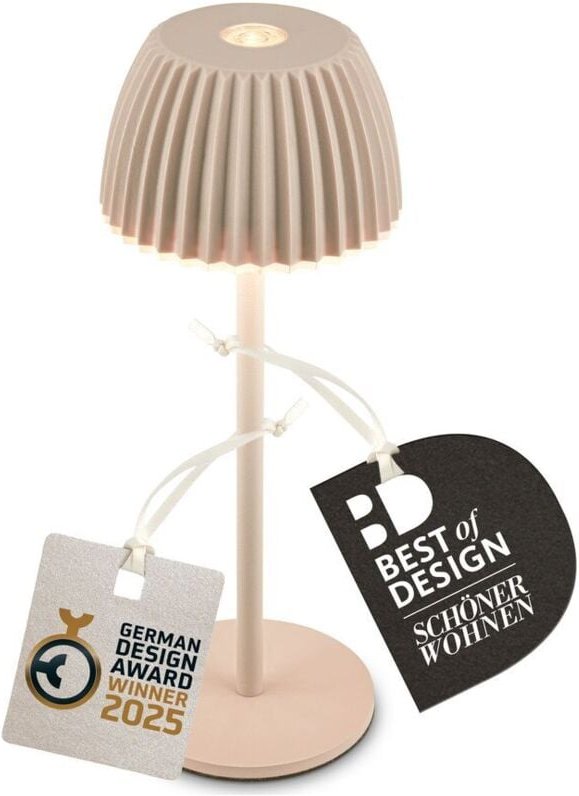 B.k.licht - led Tischlampe Akku led Tischleuchte Dimmbar Kabellos Touch Aussen/Innen