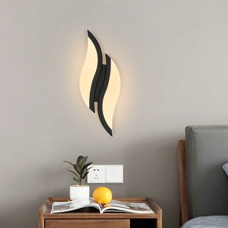 Comely - Led Innenwandlampe, moderne Wandlampe 12W 1350lm, 3000k Acrylwandlicht für Schlafzimmer Hall -Eingang Wohnzimme...