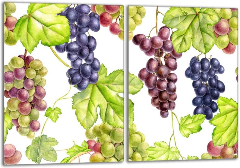 Glasschutzplatte für den Herd 2x40x52 Fruit