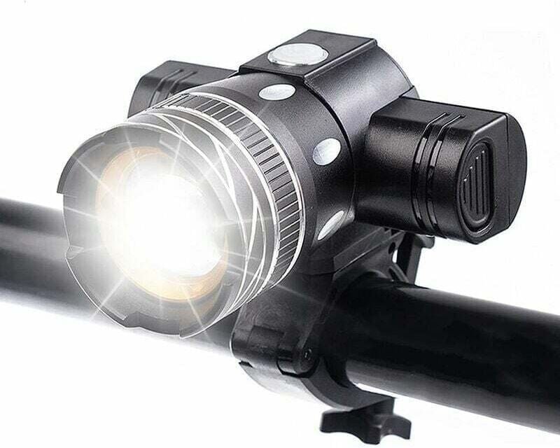 5000 Lumen wiederaufladbarer Fahrradlicht-Scheinwerfer, hochhelle wasserdichte LED-Fahrradlampe, 6 Stunden Fahrzeit, Mou...