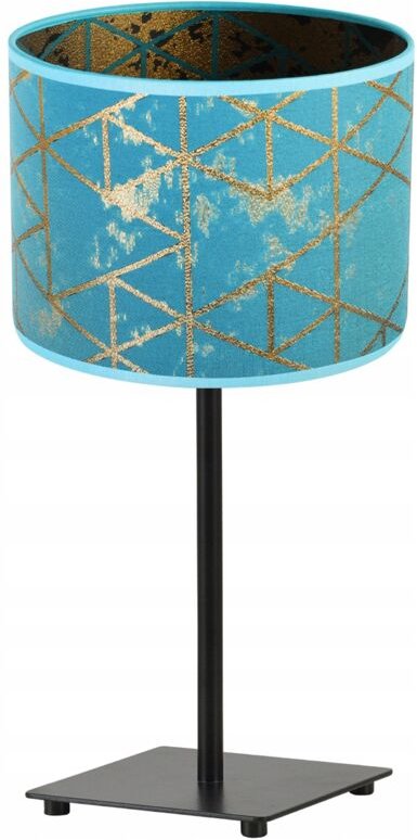 Gia Tischlampe, Goldmuster Lampenschirm