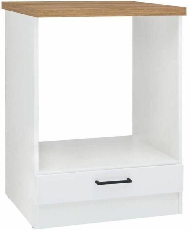 BigBuy Junona Unterbauofen 60 cm Weiß glänzend