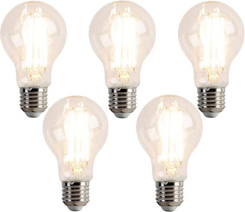 5er-Set dimmbare E27 LED-Glühbirnen A60 7W 780 lm 2700K