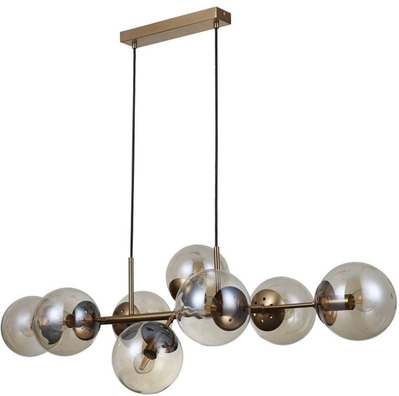 Italux Molite Moderne 8-flammige Kugel-Pendel-Deckenleuchte, E14