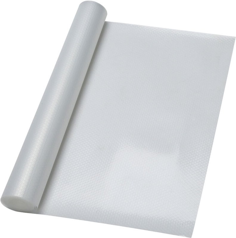 Randaco Schubladenmatte Einlegeböden Regale Antirutschmatte zuschneidbar 500 x 60cm,Transparentes Weiß