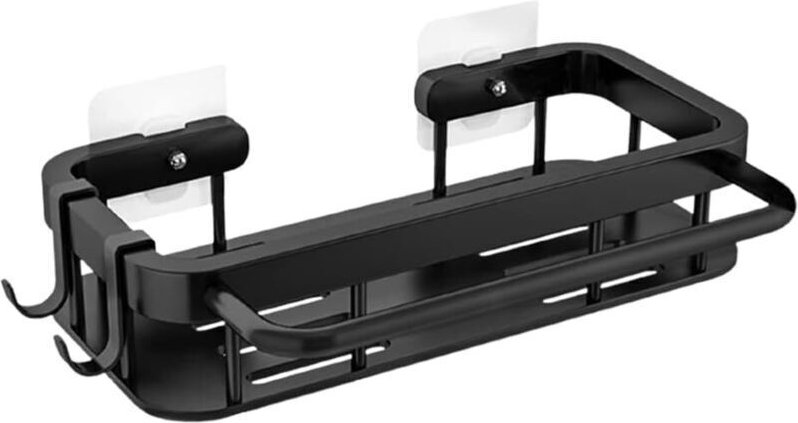 Selbstklebender Schwammhalter aus Edelstahl für die Küchenspüle, Ablagefach, Küchenspülen-Organizer, schwarzer Schwammha...