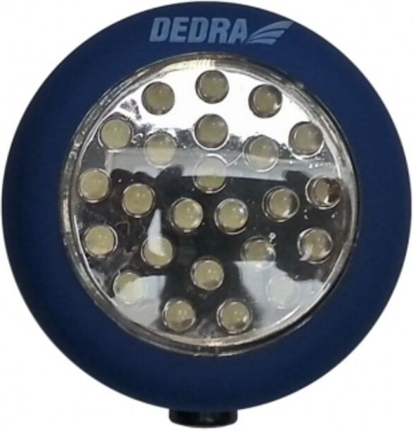Runde Taschenlampe mit 24 LEDs und Batterien – DEDL1000